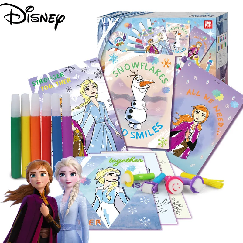 

Original Disney Frozen Sand Painting Set Children Sand Painting Color Sand Painting Handmade DIY Toy DS-1583