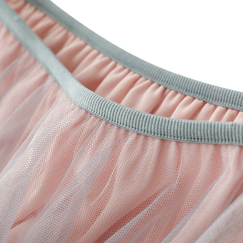 Весенне-летняя новая Асимметричная длинная юбка из сетчатого материала