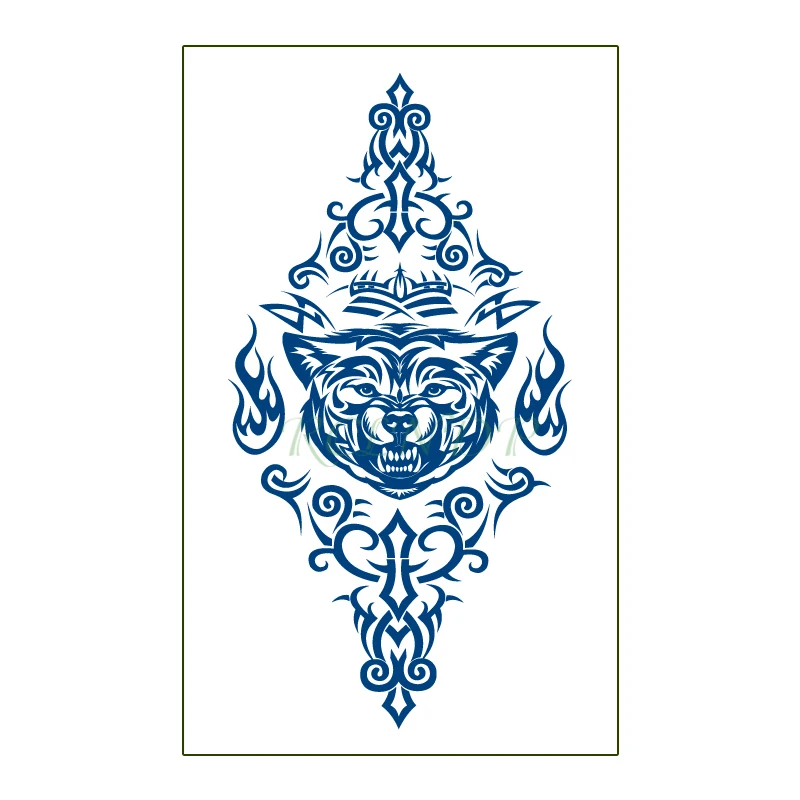 Водостойкая Временная тату-наклейка с соком китайская буква лотоса стойкие