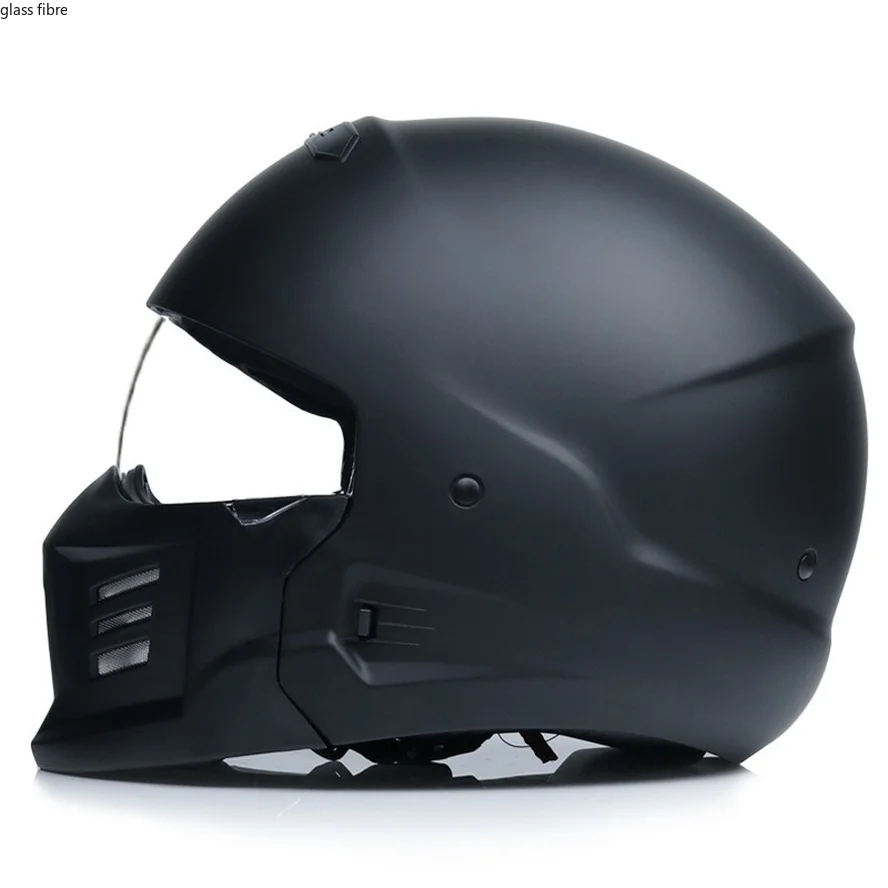 

Модульный мотоциклетный шлем зомби, гоночный шлем на все лицо, классический брикет, открытое лицо, съемный подбородок 3/4, комбинированный шл...