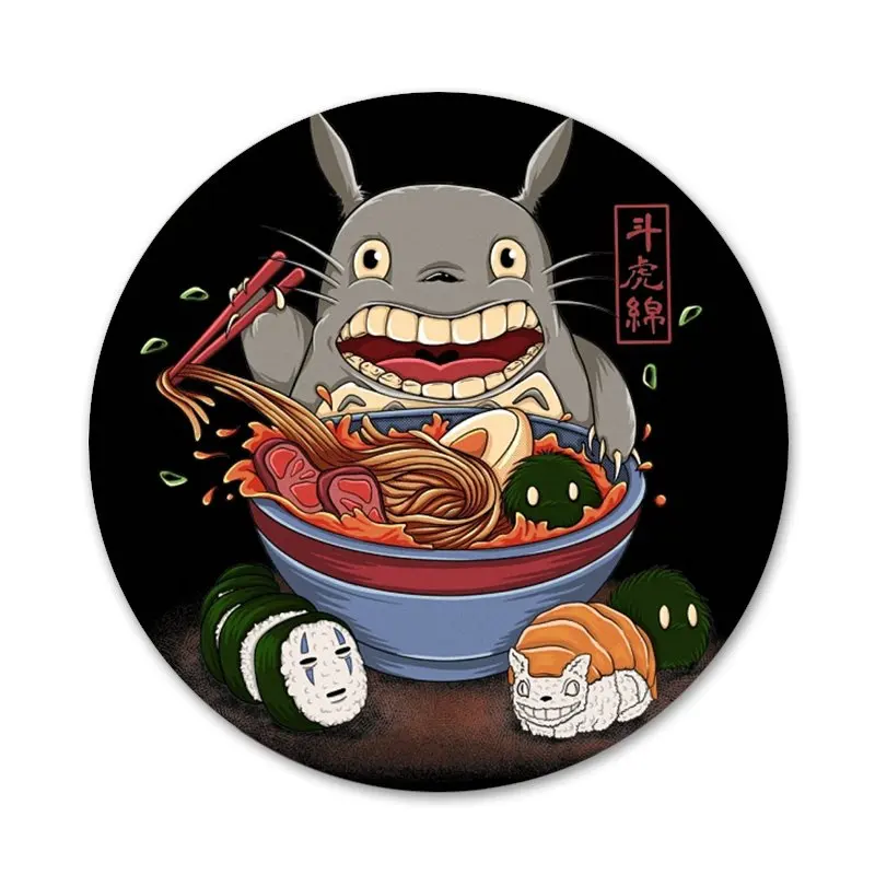 Japan Great Ramen Sea Wave Icons Pins Badge Decoration Brooches Metal Badges For Clothes Backpack | Дом и сад
