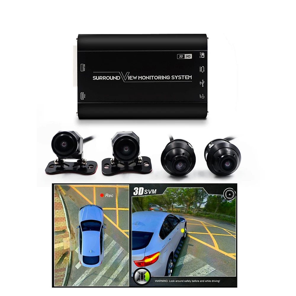 Новая 360 3D автомобильная система наблюдения за птицами бесшовный