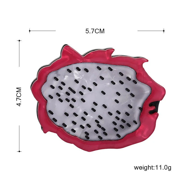 Blucome Vivid Pitaya Dragon броши в форме фруктов булавка женская детская одежда аксессуары