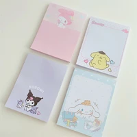 korean ins cartoon cute rabbit puppy memo pad student kawaii comic message paper creative notepad school stationery 50 sheets
