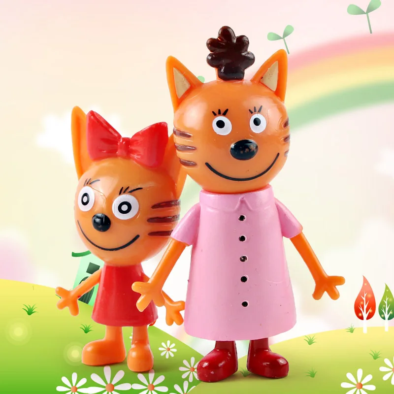 Экшн-фигурки из мультфильма Три котята 5 шт./лот | Игрушки и хобби