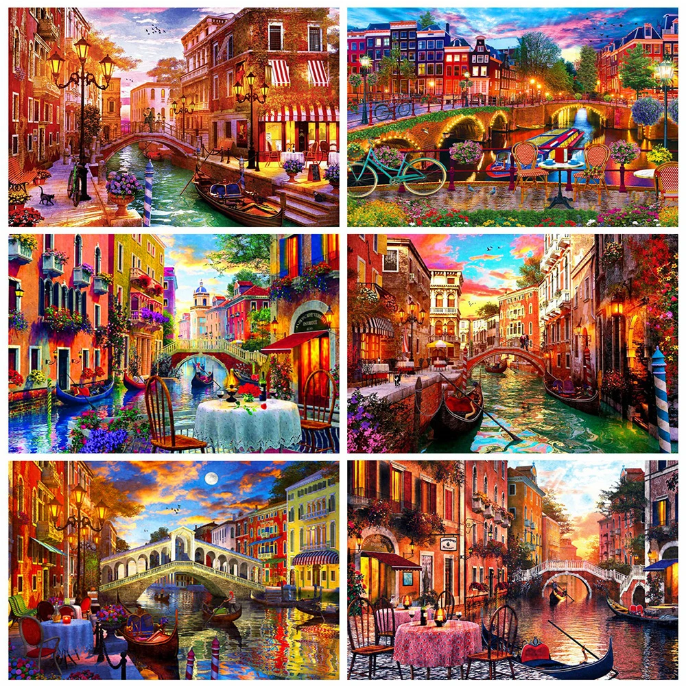 

Evershine 5D DIY Алмазная вышивка улица картина стразы полная площадь Алмазный мозаика пейзаж город вышивка крестом декор для дома