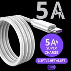Оригинальный кабель для быстрой зарядки, 5 А, для Samsung A51, A52, Xiaomi poco X3pro, Huawei P50, P40 Lite, honor 10i, 20 lite, телефонный кабель для зарядки