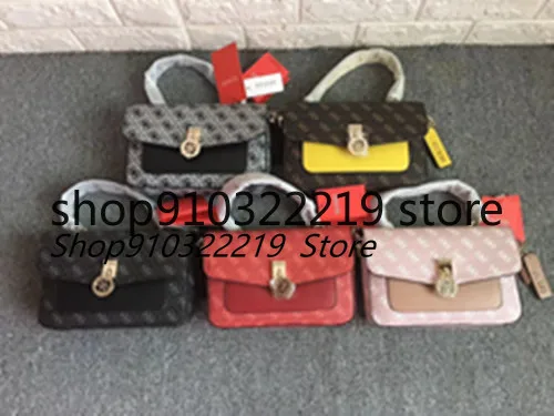 

New women's bag matching color one shoulder bag hand bag diagonal cross