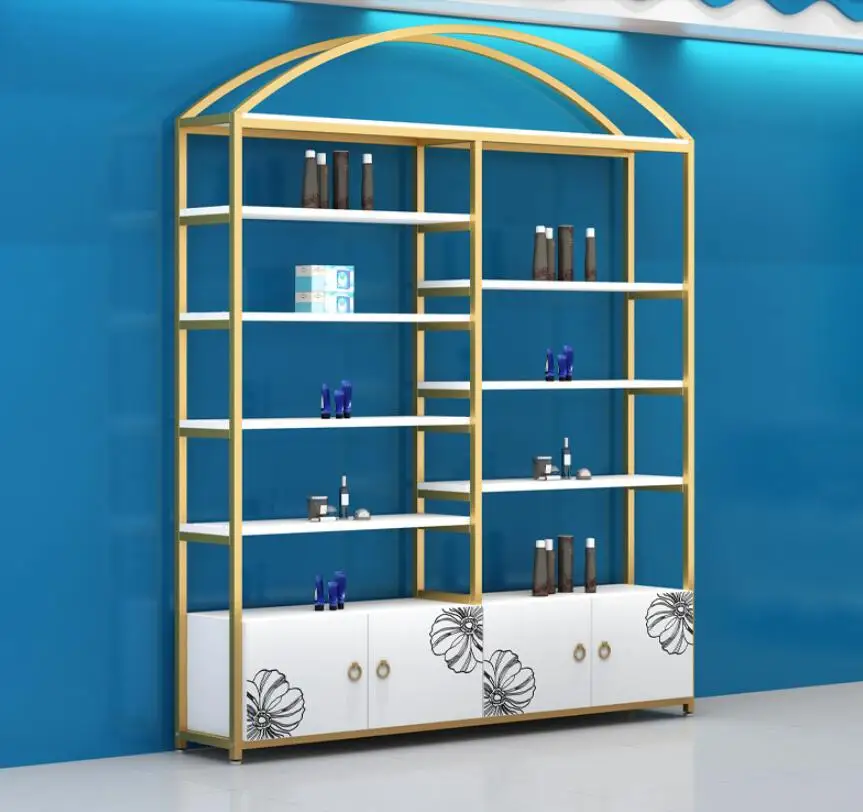 Cosmetics display cabinet boutique shelf beauty salon skin care products | Дом и сад