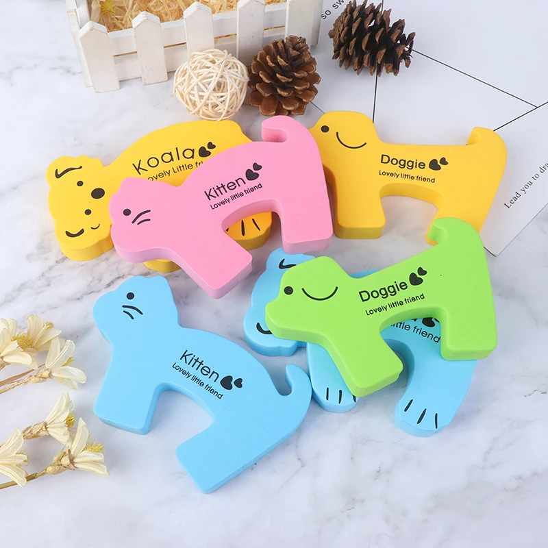 6pcs/lot Baby Safety Animal Foam Door Jammer Guard Finger Protector Stoppers Home | Мать и ребенок