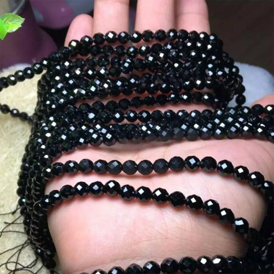 Шпинель 2 мм 3 4 5 6 Круглые граненые бусины из натурального камня для изготовления