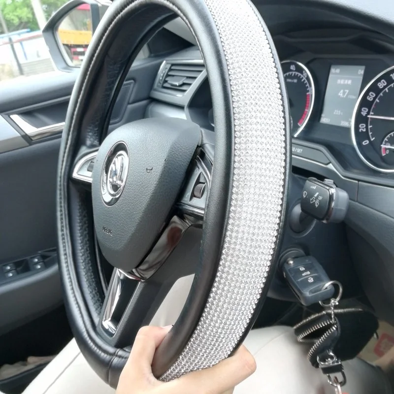 Блестящий женский Противоскользящий чехол с серебряными кристаллами для Buick