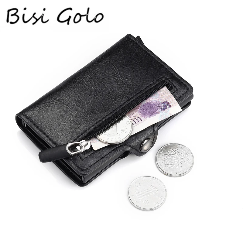 

Короткий кошелек BISI GORO из искусственной кожи, кредитница с рчид-блокировкой для денег, безопасный многофункциональный чехол для карт для му...