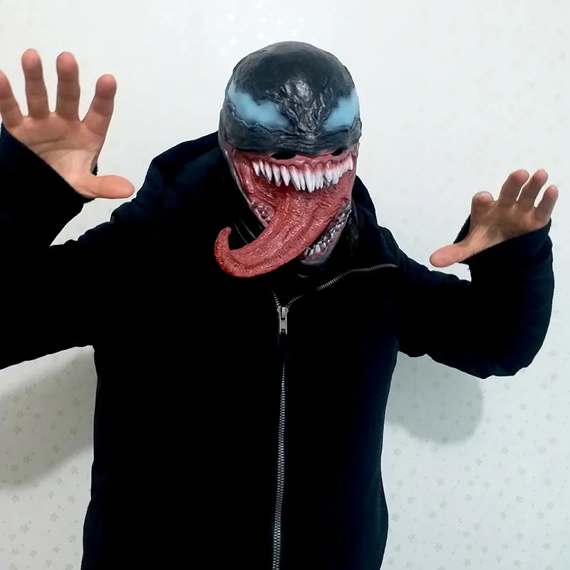 Маска Веном маска на Хэллоуин Эдвард Брок темный супергерой латекс ужас косплей