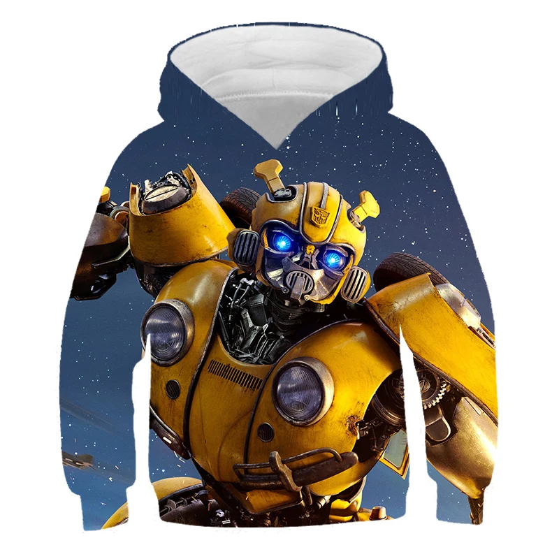 

2021 Children Casual New Transformers-Sweatshirts 3D Printed Pullover Boy Girl Hoodies Streetwear Fashion Cool Kids Hoodies