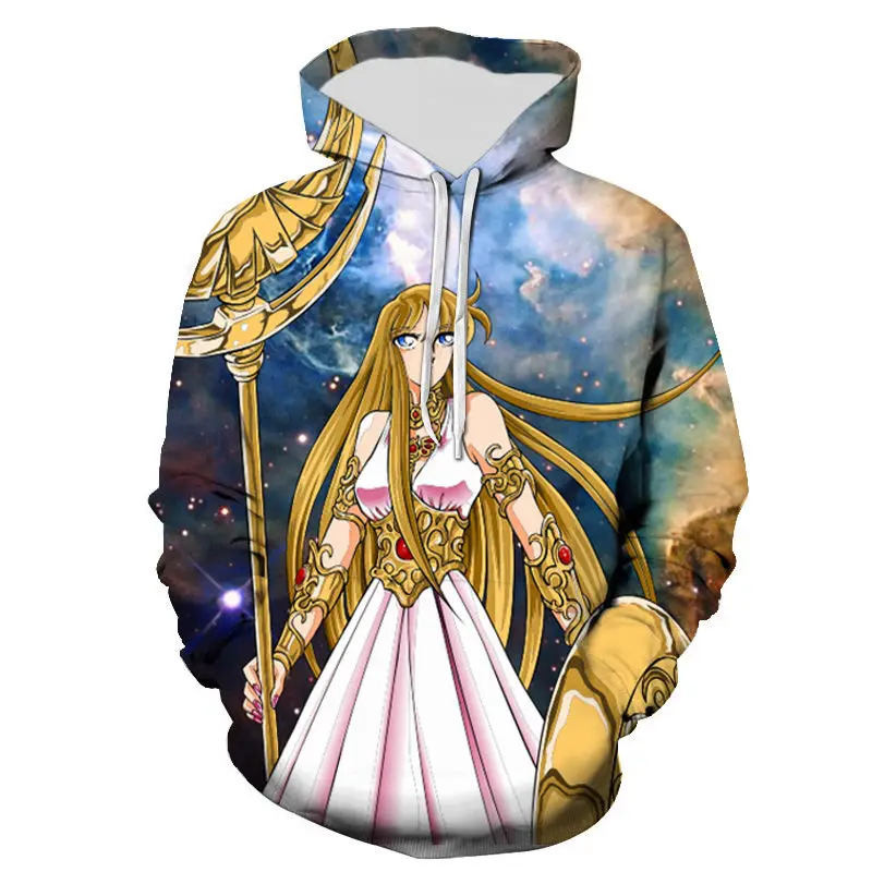 

New 3D Printed Hoodies Saint Seiya Men Women Children Fashion Sweatshirts Boy Girl Kids Pullover Long Sleeve Streetwear Tops