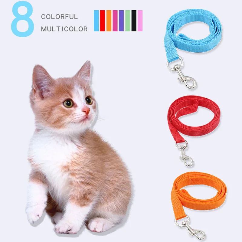 

Nylon Dog Leash 8 Colors 4 Feet*0.6 In(120*1.5cm) Long Traction Rope Leash For Small Dog Walking Outdoor Leash Leads Pet Product