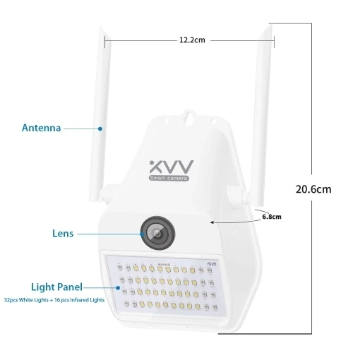 

2020 New Xiaovv 1080P Waterproof IP Camcorder Wall Lamp Camera IR Night Vision Motion Detection Outdoor Camera Work With APP