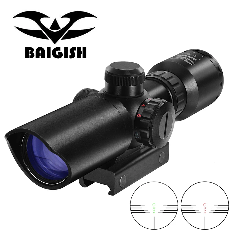 1 5 5X32 короткий точечный прицел охотничий красный зеленый с подсветкой Оптический