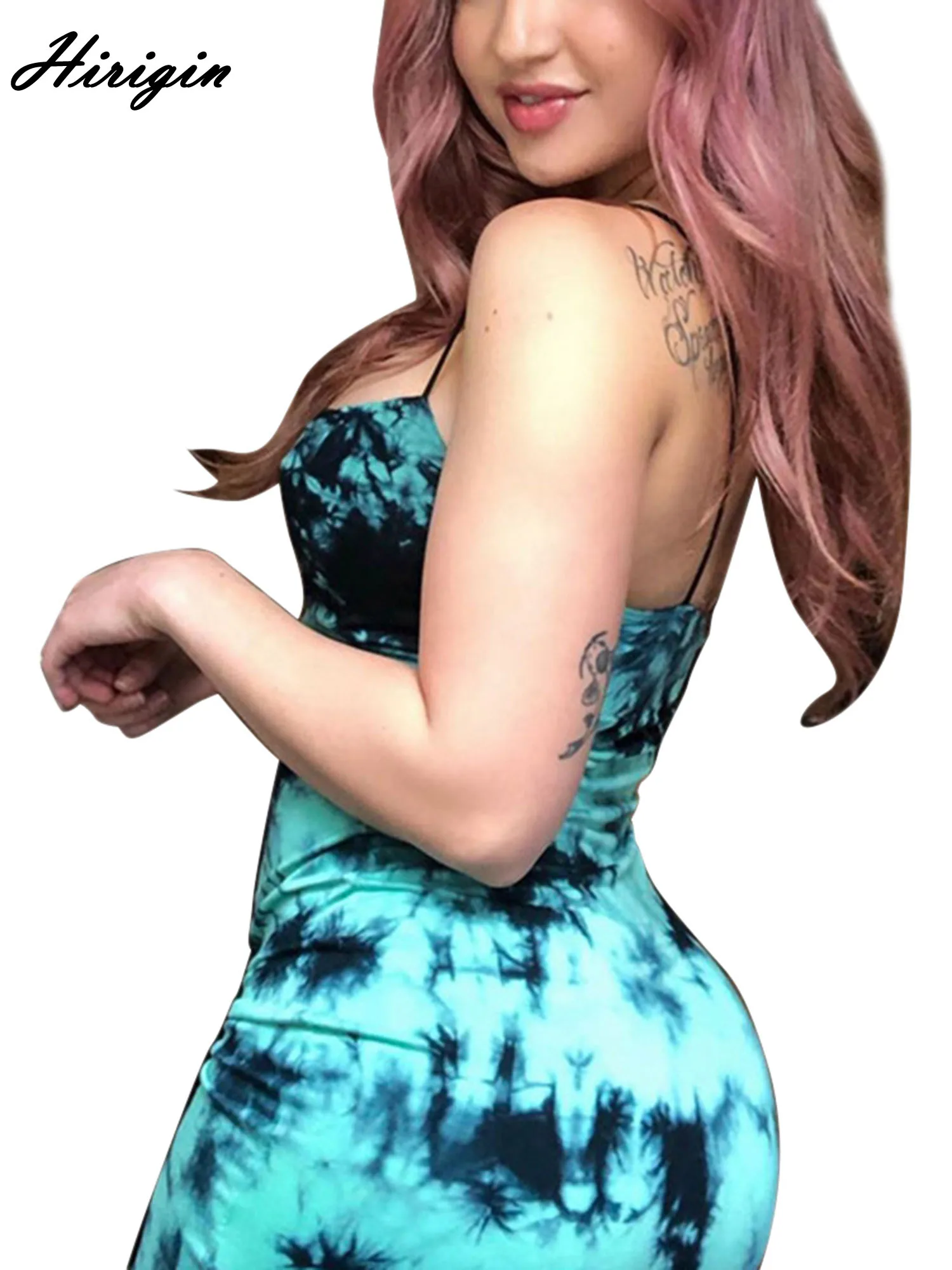 Женское платье сексуальная майка на бретельках с рюшами и открытой спиной