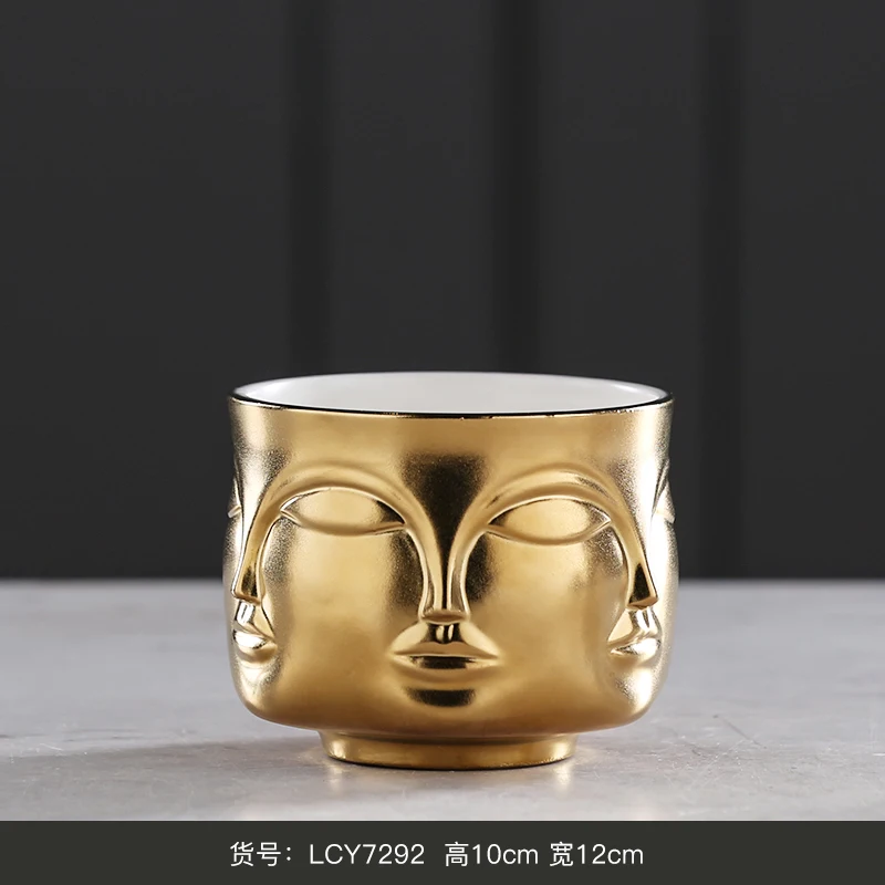 Белая керамическая ваза в скандинавском стиле креативная для дома гостиной