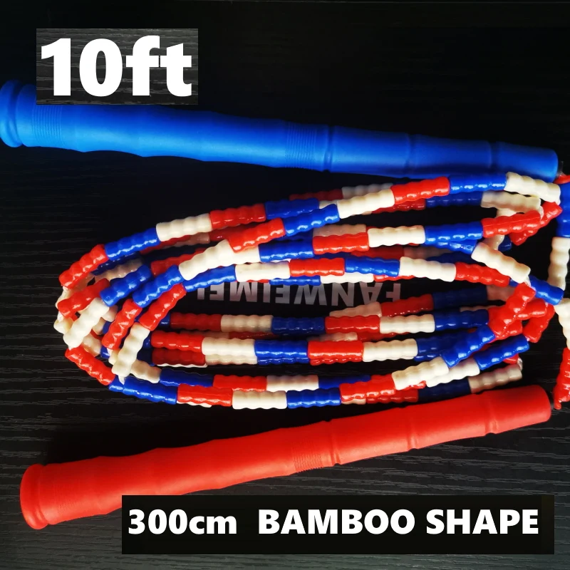 

21CM LONG HANDLE BEADED SKIPPING JUMP ROPE 300CM BEADING LENGTH FREE STYLE FITNESS NEW CROSSFIT
