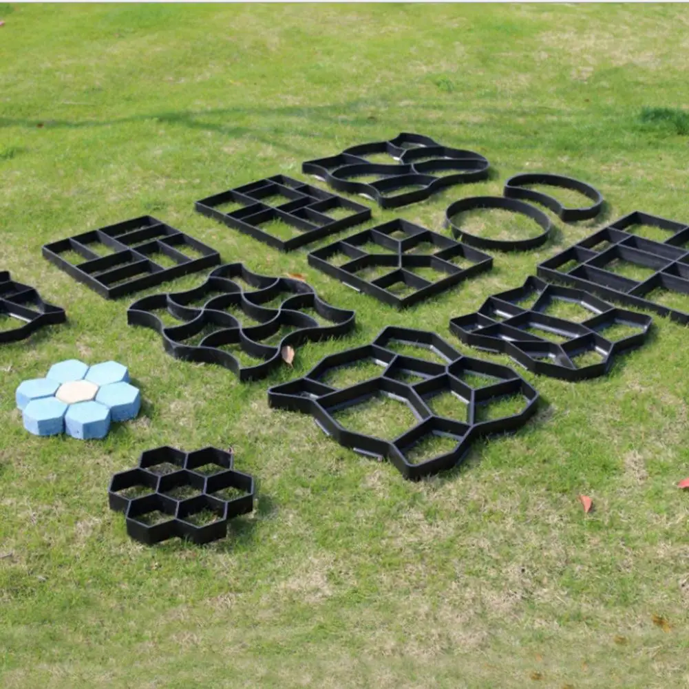 Форма для тротуара садовой прогулки ручная форма цементных кирпичей сделай сам