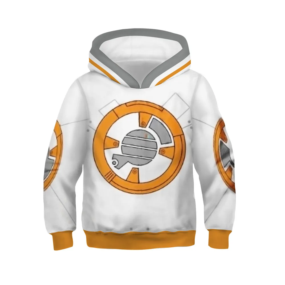 Звездные войны блестящие куртки костюмы для косплея толстовки BB8 толстовка с 3D