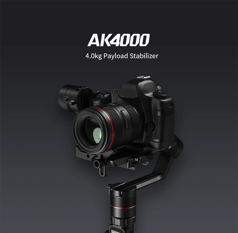 FeiyuTech AK4000 карданный Набор 3-Axis Камера стабилизатор с лампой накаливания для непрерывного изменения фокусировки Управление для Canon 5D Mark III Panasonic Nikon SONY Feiyu