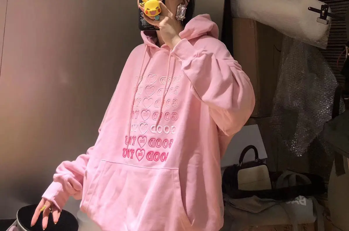 

2021 new good for you streetwear sweatshirt winter clothes women oversized harajuku hoodie women long sleeve korean style tops