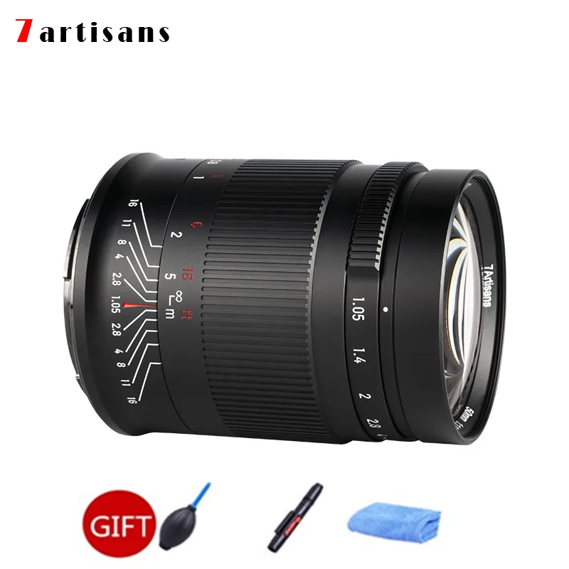 

7artisans 50 мм F1.05 Полнокадровый портретный объектив с большой диафрагмой для Sony E/Canon eos-R/Ninkon Z Бесплатная доставка