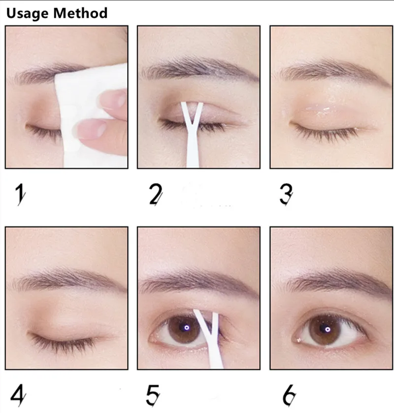 SANUO Invisible Double Eyelids Glue Transparent Styling Cream Big Eye Sticker Natural Makeup Clear Eyelid Strip Eyes Make Up Too | Красота и