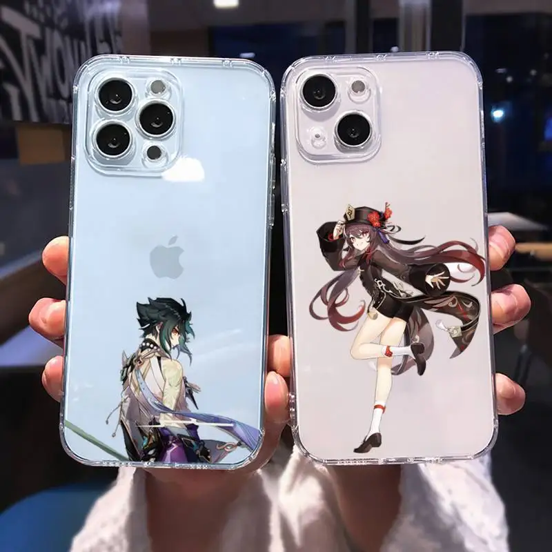 

xiao genshin impact Phone Case for iphone 13 12 11 pro max mini 6 6s 7 8 plus SE2020 X XR XS shell iphone 13 case soft coque