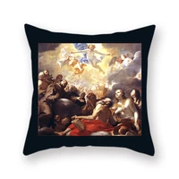 church religious print decorative cushion cover believers pattern sofa study back soft pillowcase