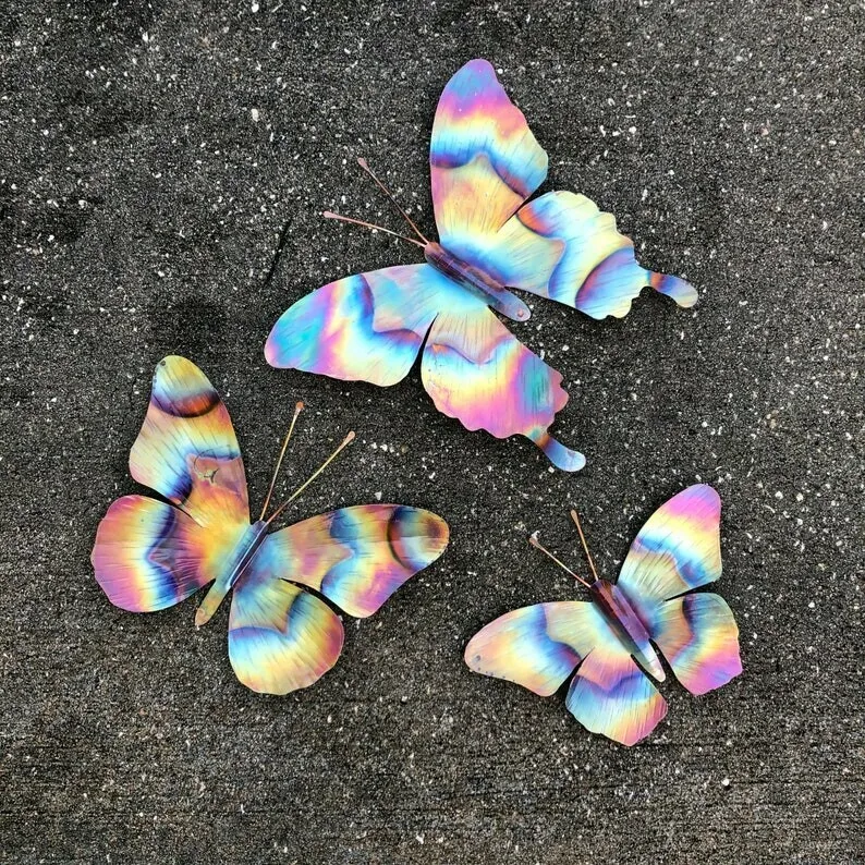 

Dragonfly Wall Hanging Butterfly Dragonfly Wall Hanging Metal Garden Courtyard Color Decoration Christmas gift