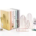 1 пара, держатель-подставка для книг в форме кактуса, железная подставка для книг, книжная полка, настольный органайзер, держатель для книг, школьные и офисные принадлежности