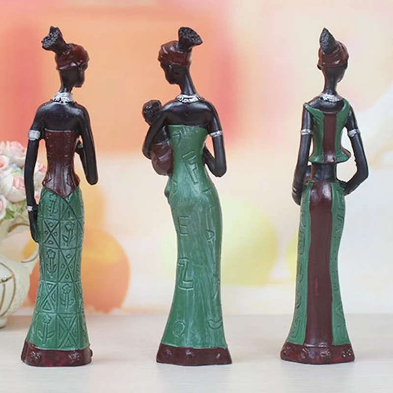 3 шт./компл. африканские куклы из смолы экзотические женские фигурки мебельные