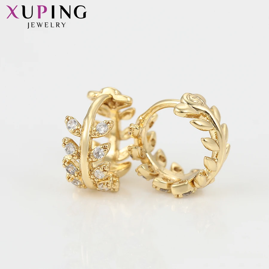 Модные серьги Xuping Изысканные Позолоченные Роскошные кольца для женщин ювелирные
