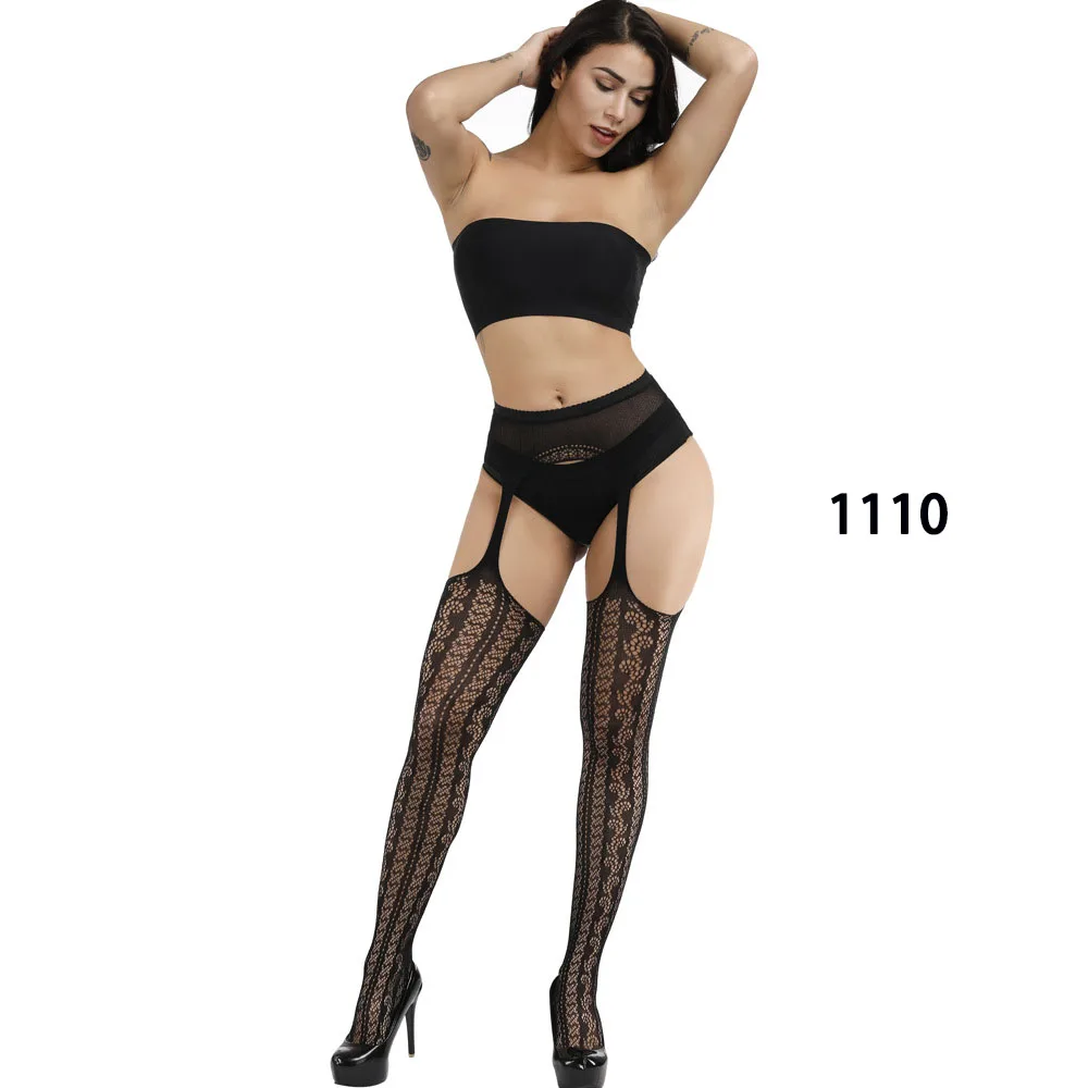 New Arrival Solid Stockings Women Sexy Thigh High Fishnet Nylon Long Socks Sex Belt Standard Over Knee Socks Sexy Lingerie