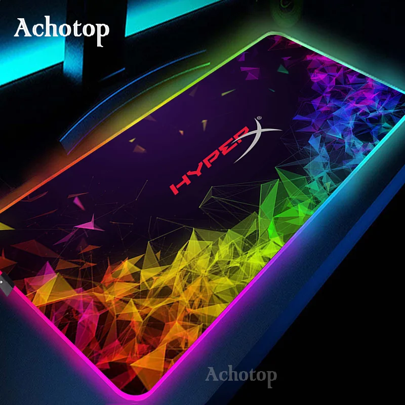 

New HyperX RGB Mouse Pad Gaming Mouse Pad PC Gamer Computer Large Mousepad Backlit XXL Mouse Pads Carpet 900x400 Desk Mat For CS