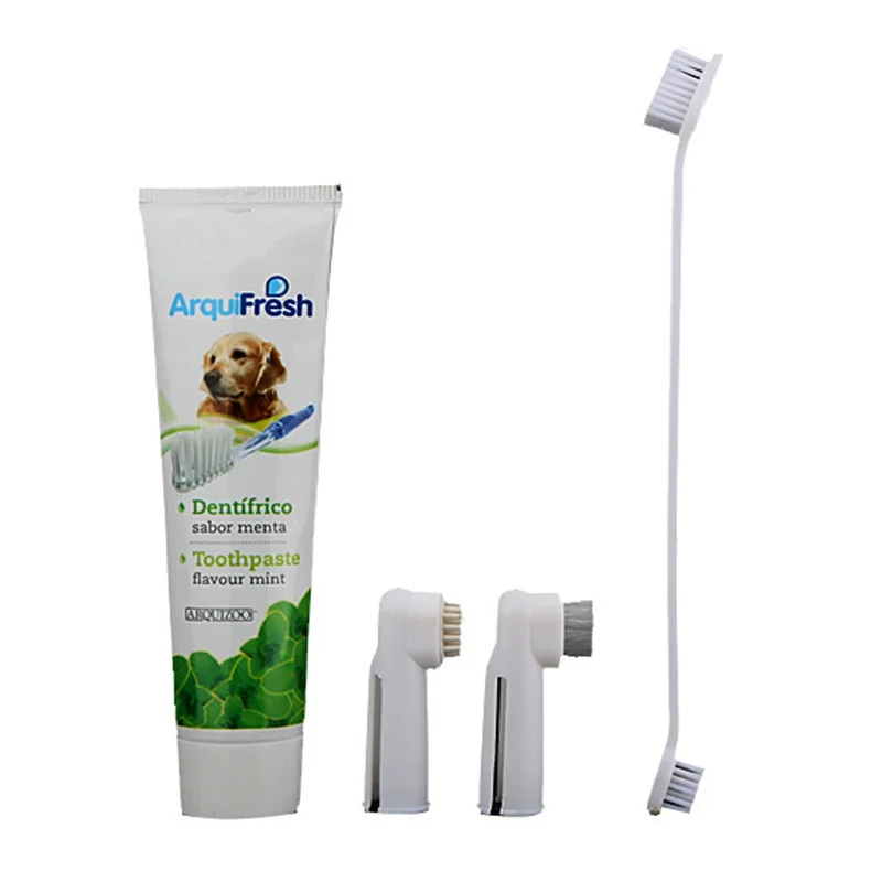 Pet Гигиена Уход за зубами Зубная щётка для зубной пасты кота собаки любимчика