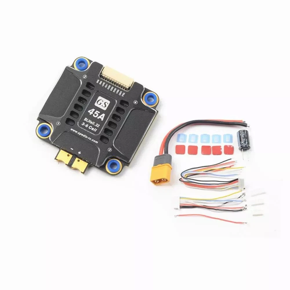 Spedix GS45 45A BLheli_32 3-6S 4 in 1 DShot1200 ESC w/ 10V BEC Output for RC Drone FPV Racing | Игрушки и хобби