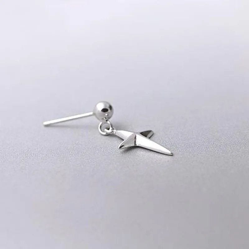 Silver Color Cross Charm Drop Dangle Earrings Asymmetric For Women Fashion Jewelry Gift | Украшения и аксессуары