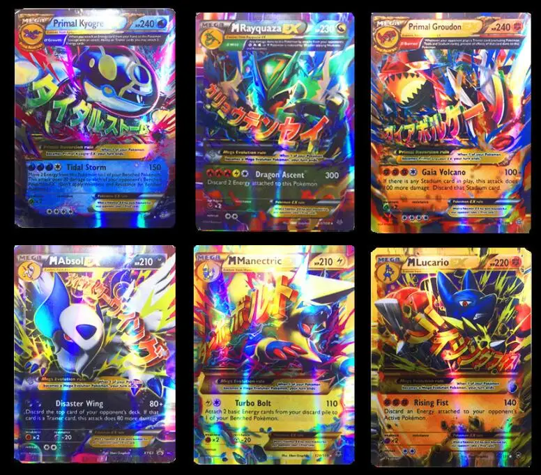 Карты Pokemon Mega Game Charizard Venusaur blastise Anime Battle карточные игрушки 20 шт./компл.|Игровые