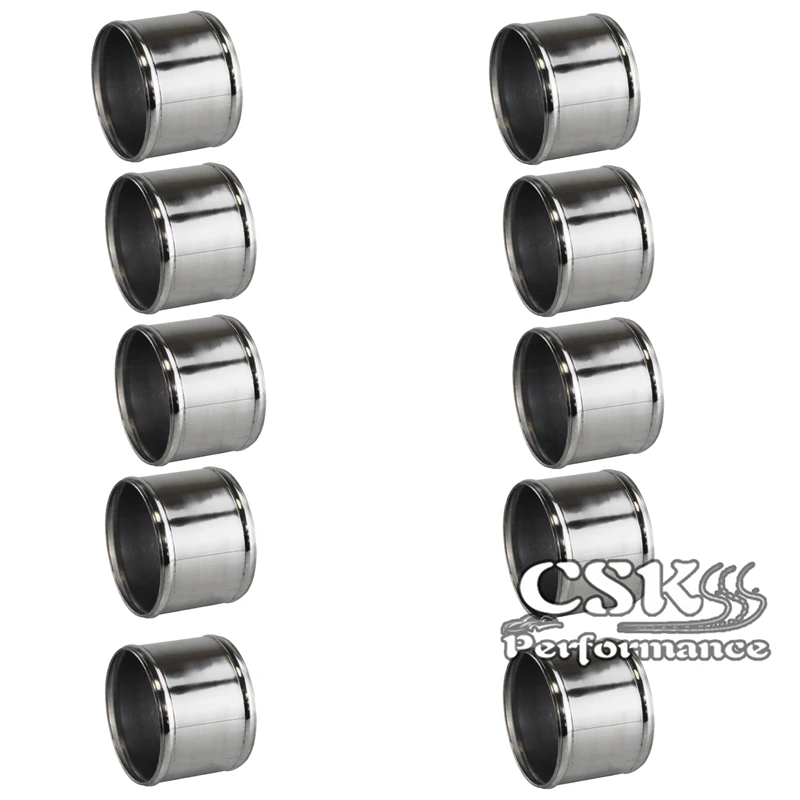 

4'' 102mm Aluminum Hose Adapter Tube Joiner Pipe Coupler Connector 10PCS L=3''