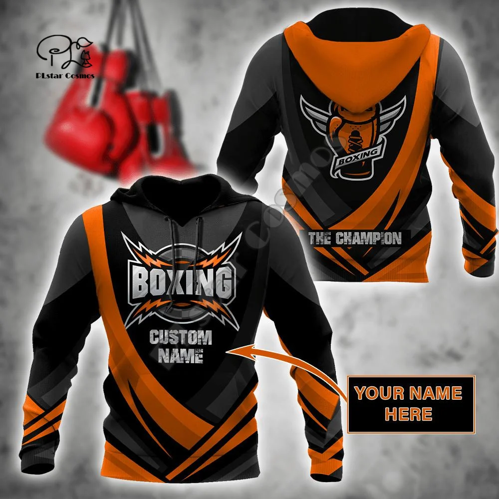 NewFashion Cosplay Sports Boxing Fighting Champion Sportswear Tracksuit 3DPrint Men/Women Funny Autumn Casual Jacket Hoodies B-6