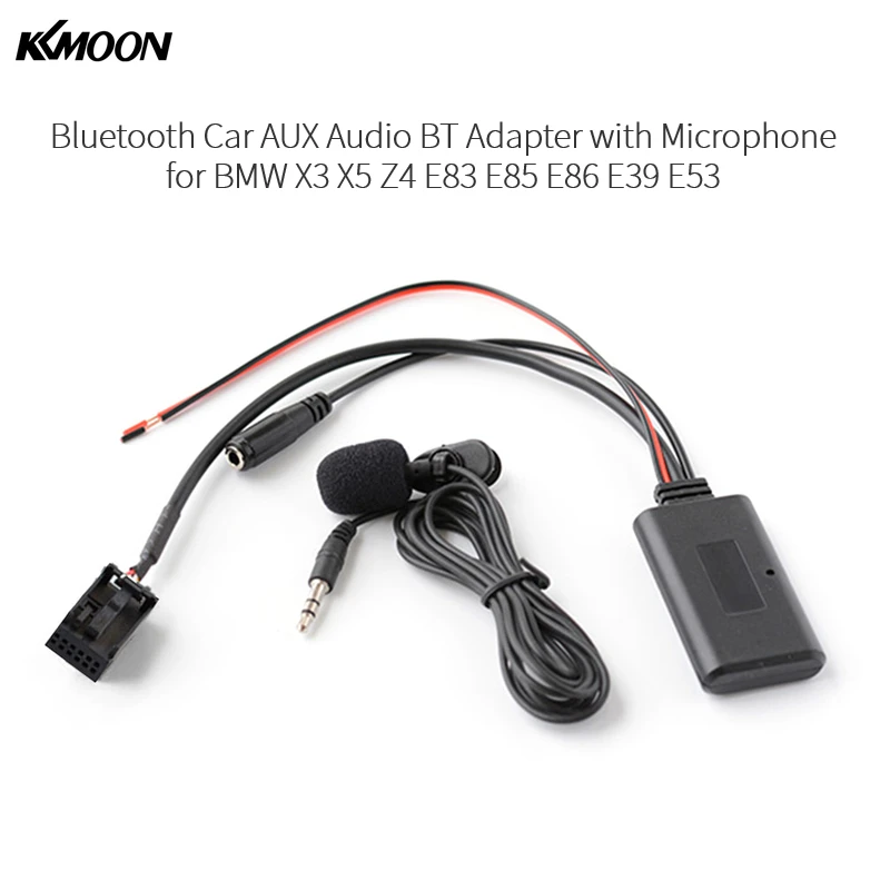 

Car AUX Audio BT Adapter with Microphone Replacement for BMW X3 X5 Z4 E83 E85 E86 E39 E53
