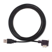 1 2m 90 degree right angled micro usb screw mount to 3 0 data cable for camera