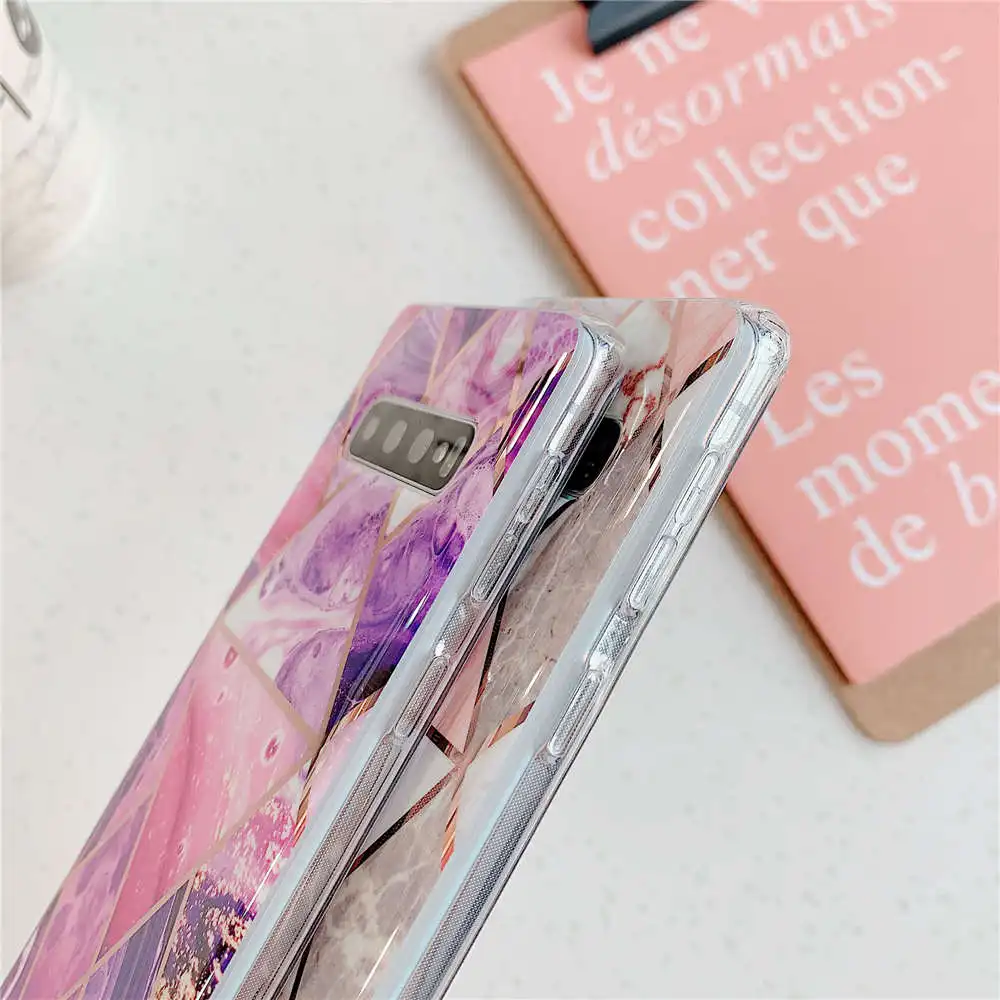 Чехол с мраморным покрытием для телефона Samsung Galaxy S21 S20 FE Note 10 20 Ultra S10 S9 S8 Plus S10E