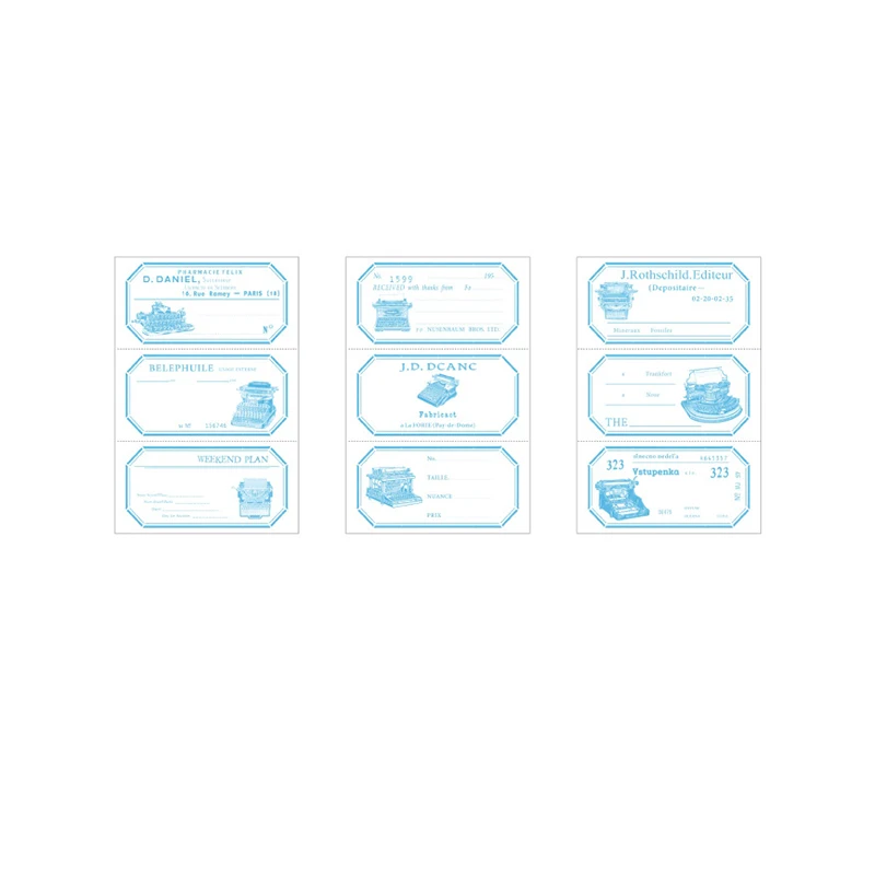 

Coloffice Tearable Notes Re-Engraved Memories Series Handbook Message Decoration Base Paper 1PC (30 Sheets)